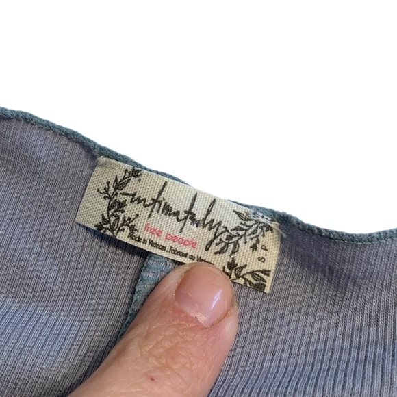 FREE PEOPLE | Intimately Crossover Long-Sleeve Fitted Top - Sz Small - Picture 6 of 9